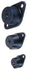 Tech Products - 5/16-18 Bolt Thread, 3-1/8" Long x 1-3/4" Wide x 1-1/4" High Double Deflection Stud Mount Leveling Pad & Mount - 120 Max Lb Capacity, 1-1/4" Base Diam - USA Tool & Supply