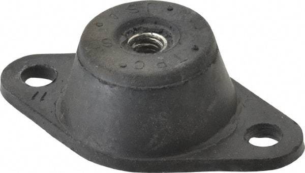 Tech Products - 5/16-18 Bolt Thread, 3-1/8" Long x 1-3/4" Wide x 1" High Stud Mount Leveling Pad & Mount - 45 Max Lb Capacity, 1-1/4" Base Diam - USA Tool & Supply