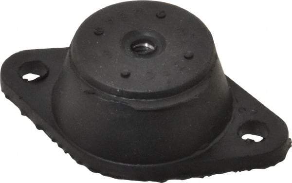 Tech Products - 3/8-16 Bolt Thread, 3-7/8" Long x 2-3/8" Wide x 1-1/4" High Standard Deflection Stud Mount Leveling Pad & Mount - 170 Max Lb Capacity, 1-3/4" Base Diam - USA Tool & Supply