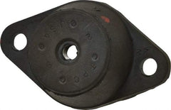 Tech Products - 3/8-16 Bolt Thread, 3-7/8" Long x 2-3/8" Wide x 1-1/4" High Standard Deflection Stud Mount Leveling Pad & Mount - 240 Max Lb Capacity, 1-3/4" Base Diam - USA Tool & Supply