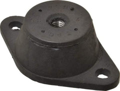 Tech Products - 3/8-16 Bolt Thread, 3-7/8" Long x 2-3/8" Wide x 1-1/4" High Standard Deflection Stud Mount Leveling Pad & Mount - 550 Max Lb Capacity, 1-3/4" Base Diam - USA Tool & Supply