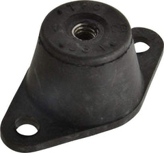Tech Products - 5/16-18 Bolt Thread, 3-1/8" Long x 1-3/4" Wide x 1-1/4" High Double Deflection Stud Mount Leveling Pad & Mount - 45 Max Lb Capacity, 1-1/4" Base Diam - USA Tool & Supply