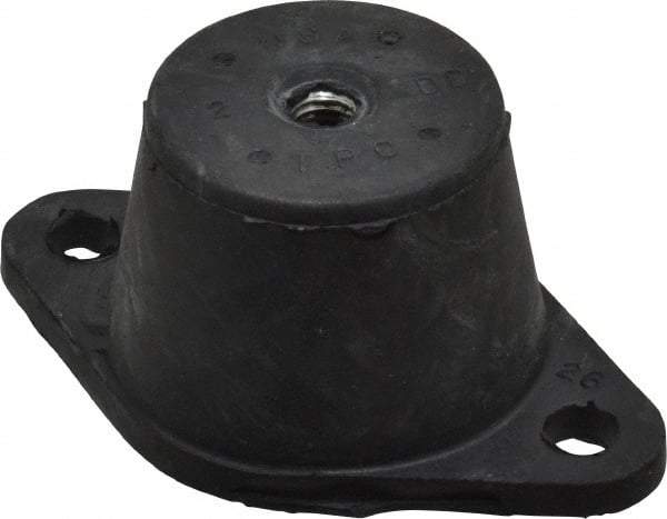 Tech Products - 3/8-16 Bolt Thread, 3-7/8" Long x 2-3/8" Wide x 1-3/4" High Double Deflection Stud Mount Leveling Pad & Mount - 170 Max Lb Capacity, 1-3/4" Base Diam - USA Tool & Supply