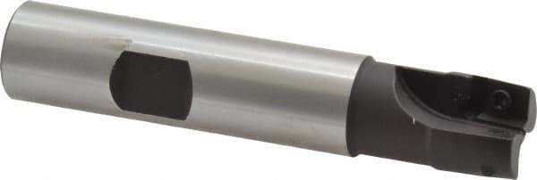 Cutting Tool Technologies - 5/8" Cut Diam, 0.38" Max Depth of Cut, 5/8" Shank Diam, 3-1/4" OAL, Indexable Square Shoulder End Mill - APKT 1003... Inserts, Weldon Shank, 90° Lead Angle - USA Tool & Supply