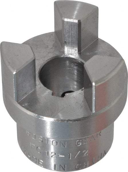 Boston Gear - 1/2" Max Bore Diam, FC12 Coupling Size, Flexible Half Coupling - 1-1/4" OD, 2.32" OAL, Steel - USA Tool & Supply