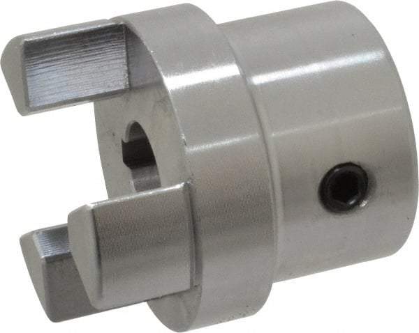 Boston Gear - 1/2" Max Bore Diam, FC15 Coupling Size, Flexible Half Coupling - 1-1/2" OD, 2.76" OAL, Steel - USA Tool & Supply