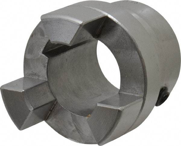 Boston Gear - 7/8" Max Bore Diam, FC15 Coupling Size, Flexible Half Coupling - 1-1/2" OD, 2.76" OAL, Steel - USA Tool & Supply