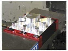 Mitee-Bite - 1" Wide x 1/2" High x 1/2" Thick, Single Variable Jaw Vise Jaw - Hard, Steel, Fixed Jaw, Compatible with Dyna-Force Clamps, Pitbull Clamps Vises - USA Tool & Supply
