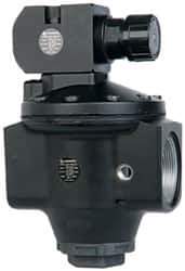 Norgren - 2 NPT Port, 2,000 CFM, Aluminum Hi-Flow Pilot Operated Regulator - 5 to 125 psi Range, 450 Max psi Supply Pressure, 1/4" Gauge Port Thread, 5.98" Wide x 9.71" High - USA Tool & Supply