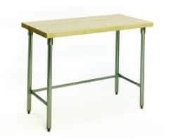 Eagle MHC - 60 Wide x 30" Deep x 34-1/2" High, Stainless Steel Work Table - Rolled Edge, Fixed Legs - USA Tool & Supply