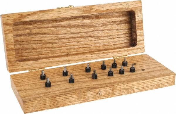 TE-CO - Tapped Hole Location Gage Sets Thread Size Range: #2-56 to #8-32 Number of Pieces: 6 - USA Tool & Supply