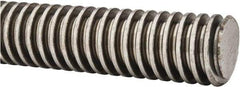Keystone Threaded Products - 1-1/4-4 Acme, 6' Long, Alloy Steel General Purpose Acme Threaded Rod - Oil Finish Finish, Right Hand Thread, 2G Fit - USA Tool & Supply