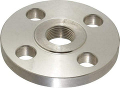 Value Collection - 3/4" Pipe, 3-7/8" OD, Stainless Steel, Threaded Pipe Flange - 2-3/4" Across Bolt Hole Centers, 5/8" Bolt Hole, 150 psi, Grades 304 & 304L - USA Tool & Supply
