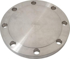 Value Collection - 6" Pipe, 11" OD, Stainless Steel, Blind Pipe Flange - 9-1/2" Across Bolt Hole Centers, 7/8" Bolt Hole, 150 psi, Grades 304 & 304L - USA Tool & Supply
