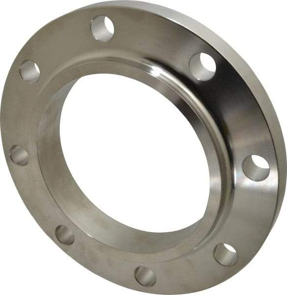 Merit Brass - 6" Pipe, 11" OD, Stainless Steel, Slip On Pipe Flange - 9-1/2" Across Bolt Hole Centers, 7/8" Bolt Hole, 150 psi, Grades 304 & 304L - USA Tool & Supply