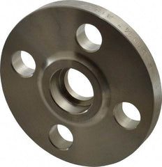 Merit Brass - 3/4" Pipe, 3-7/8" OD, Stainless Steel, Socket Weld Pipe Flange - 2-3/4" Across Bolt Hole Centers, 5/8" Bolt Hole, 150 psi, Grades 304 & 304L - USA Tool & Supply