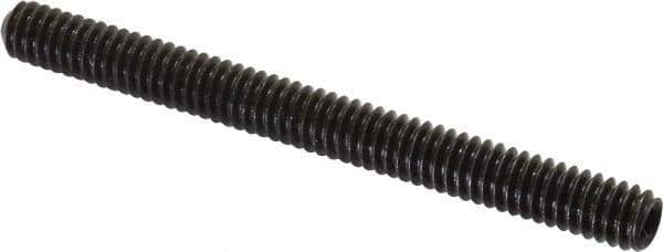 Value Collection - 1/4-20 UNC, 2-3/4" OAL, Cup Point Set Screw - Alloy Steel, 1/8" Key - USA Tool & Supply