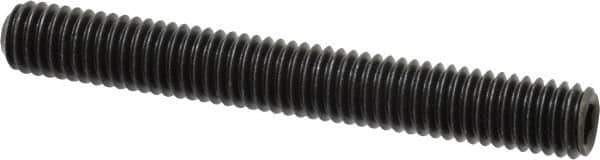Value Collection - 3/8-16 UNC, 3" OAL, Cup Point Set Screw - Alloy Steel, 3/16" Key - USA Tool & Supply
