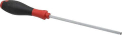 Wiha - 6 Piece Screw Holding Ball End Hex Screwdriver Set - Bit Sizes: Hex mm 3, 4, 5, 6, 8 & 10 - USA Tool & Supply