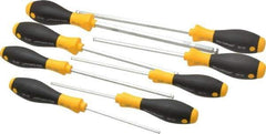 Wiha - 8 Piece Screw Holding Ball End Hex Screwdriver Set - Bit Sizes: Hex Inch 1/8, 9/64, 5/32, 3/16, 7/32, 1/4, 5/16 & 3/8 - USA Tool & Supply