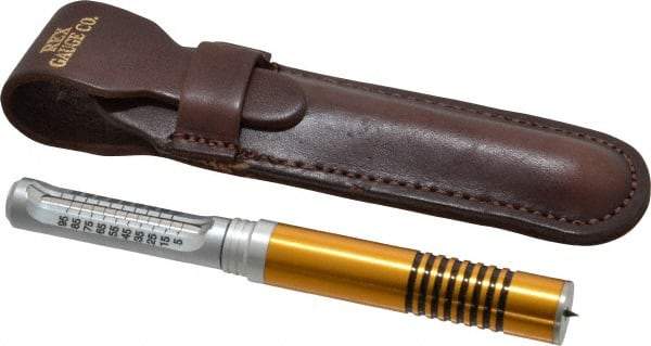 Made in USA - 0 to 100 Durometer Portable Dial Hardness Tester - Accurate to 0.5 Points, Type D Scale - USA Tool & Supply