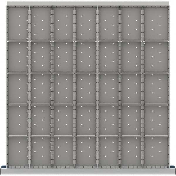 LISTA - 35-Compartment Drawer Divider Layout for 3.15" High Drawers - USA Tool & Supply