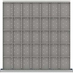 LISTA - 35-Compartment Drawer Divider Layout for 3.15" High Drawers - USA Tool & Supply