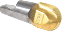 Seco - MM16 M07 Grade F30M Carbide Ball Nose Milling Tip Insert - TiAlN/TiN Finish, 2 Flutes, 5/8" Cutting Diam, 0.638" Depth of Cut, 0.724" Extension, 5/16" Cnr Rad - USA Tool & Supply
