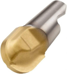 Seco - MM16 MD07 Grade T60M Carbide End Milling Tip Insert - TiAlN/TiN Finish, 2 Flutes, 0.787" Cutting Diam, 0.799" Depth of Cut, 0.872" Extension, 0.394" Cnr Rad - USA Tool & Supply