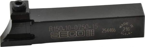 Seco - Tool Block Style 150.10, 3/4" Blade Height, 4.531" OAL, Indexable Cutoff Blade Tool Block - 3/4" Shank Height, 3/4" Shank Width - USA Tool & Supply