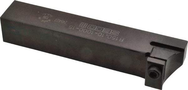 Seco - Tool Block Style 150.10, 1" Blade Height, 6.031" OAL, Indexable Cutoff Blade Tool Block - 1" Shank Height, 1" Shank Width - USA Tool & Supply