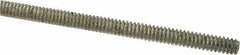 Value Collection - #6-32 UNC (Coarse), 2' Long, Low Carbon Steel Threaded Rod - Zinc-Plated Finish, Right Hand Thread - USA Tool & Supply