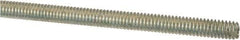 Value Collection - #8-32 UNC (Coarse), 2' Long, Low Carbon Steel Threaded Rod - Zinc-Plated Finish, Right Hand Thread - USA Tool & Supply