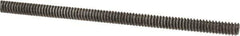 Value Collection - #6-32 UNC (Coarse), 2' Long, Low Carbon Steel Threaded Rod - Oil Finish Finish, Right Hand Thread - USA Tool & Supply