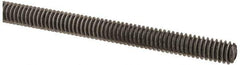 Value Collection - #8-32 UNC (Coarse), 2' Long, Low Carbon Steel Threaded Rod - Oil Finish Finish, Right Hand Thread - USA Tool & Supply
