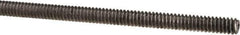 Made in USA - #4-40 UNC (Coarse), 3' Long, Low Carbon Steel Threaded Rod - Oil Finish Finish, Right Hand Thread - USA Tool & Supply