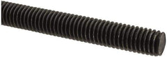Value Collection - 7/16-14 UNC (Coarse), 6' Long, Alloy Steel Threaded Rod - Plain Finish, Right Hand Thread - USA Tool & Supply