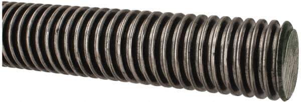 Keystone Threaded Products - 1-1/4-5 Acme, 3' Long, Alloy Steel General Purpose Acme Threaded Rod - Oil Finish Finish, Right Hand Thread, 2G Fit - USA Tool & Supply