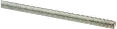 Value Collection - M5x0.8 UNC (Coarse), 1m Long, Steel Metric Threaded Rod - Zinc-Plated Finish, Right Hand Thread - USA Tool & Supply