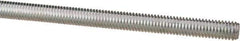 Value Collection - M6x1 UNC (Coarse), 1m Long, Steel Metric Threaded Rod - Zinc-Plated Finish, Right Hand Thread - USA Tool & Supply