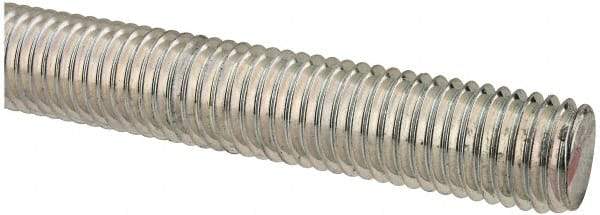 Value Collection - M14x2 UNC (Coarse), 1m Long, Steel Metric Threaded Rod - Zinc-Plated Finish, Right Hand Thread - USA Tool & Supply