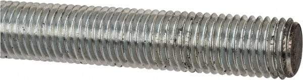 Value Collection - M20x2.5 UNC (Coarse), 1m Long, Steel Metric Threaded Rod - Zinc-Plated Finish, Right Hand Thread - USA Tool & Supply