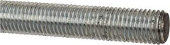 Value Collection - M20x2.5 UNC (Coarse), 1m Long, Steel Metric Threaded Rod - Zinc-Plated Finish, Right Hand Thread - USA Tool & Supply