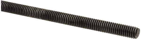 Value Collection - M6x1 UNC (Coarse), 1m Long, Steel Metric Threaded Rod - Oil Finish Finish, Right Hand Thread - USA Tool & Supply