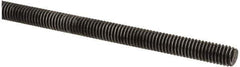 Value Collection - M6x1 UNC (Coarse), 1m Long, Steel Metric Threaded Rod - Oil Finish Finish, Right Hand Thread - USA Tool & Supply