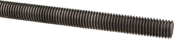 Value Collection - M10x1.5 UNC (Coarse), 1m Long, Steel Metric Threaded Rod - Oil Finish Finish, Right Hand Thread - USA Tool & Supply