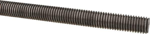 Value Collection - M12x1.75 UNC (Coarse), 1m Long, Steel Metric Threaded Rod - Oil Finish Finish, Right Hand Thread - USA Tool & Supply