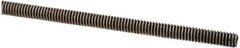 Made in USA - #5-40 UNC (Coarse), 3' Long, Stainless Steel Threaded Rod - Right Hand Thread - USA Tool & Supply