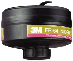 3M - Olive and Magenta P100 Cartridge - Series FR-64, Protects Against Multi Gas - USA Tool & Supply