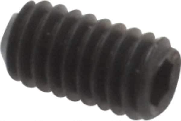 Value Collection - #3-56 UNF, 3/16" OAL, Cup Point Set Screw - Grade ASTM F912 Alloy Steel, 0.05" Key - USA Tool & Supply